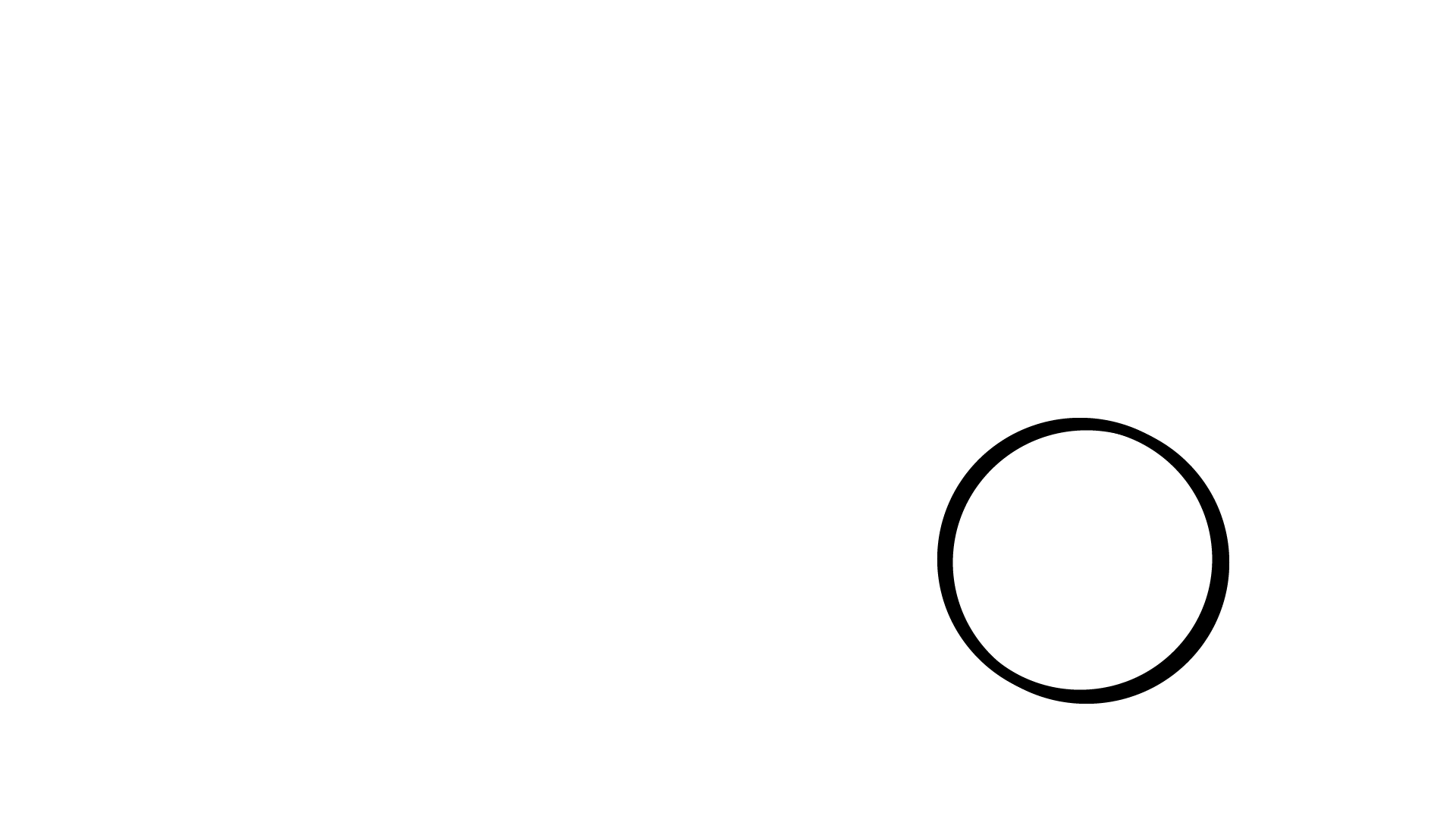 Three Circles illustration, step 2